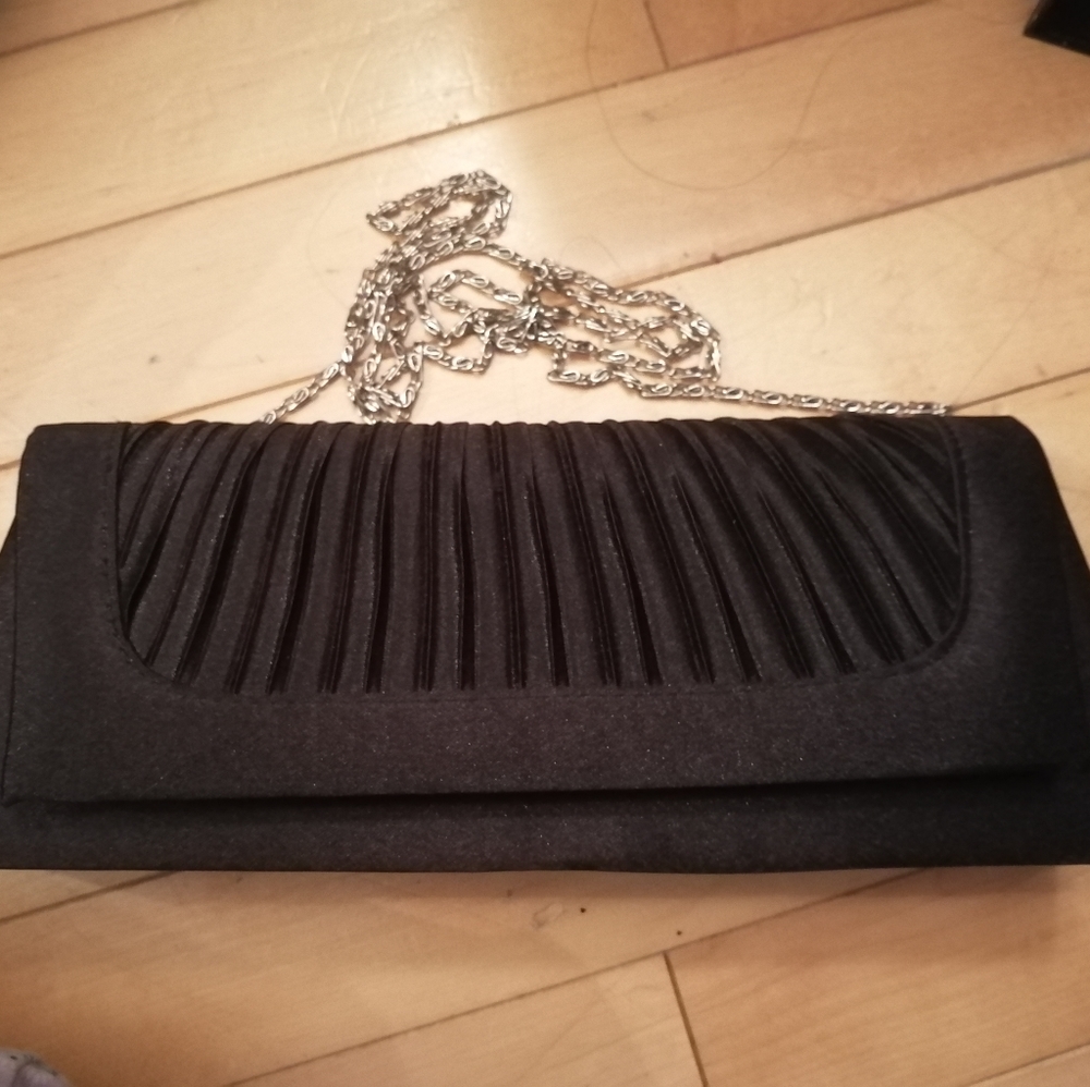 3/$30 Large, Black, Shoulder Clutch